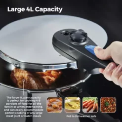 4L/22cm Pressure Cooker -Kitchen Supplies Store fit 18
