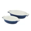 Foundry Oval Oven Dish Set Of 2 2 Foundry Oval Oven Dish Set Of 2 -Kitchen Supplies Store fit 1828
