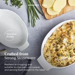 Foundry Oval Oven Dish Set Of 2 -Kitchen Supplies Store fit 1830