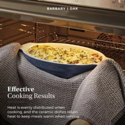 Foundry Oval Oven Dish Set Of 2 -Kitchen Supplies Store fit 1834