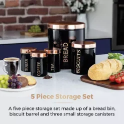 Rose Gold 5 Piece Storage Set 16 Rose Gold 5 Piece Storage Set -Kitchen Supplies Store fit 1845