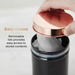 Rose Gold 5 Piece Storage Set 19 Rose Gold 5 Piece Storage Set -Kitchen Supplies Store fit 1848