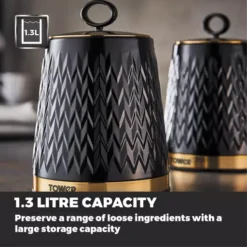 Empire Set Of 3 Canisters -Kitchen Supplies Store fit 1879