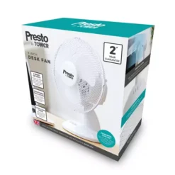 Presto 9 Inch Desk Fan White -Kitchen Supplies Store fit 1891