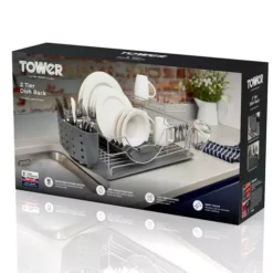 Compact 2 Tier Dishrack W/ -Kitchen Supplies Store fit 1910