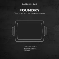 Foundry 39cm Cast Iron Roaster -Kitchen Supplies Store fit 1936