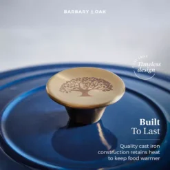 Foundry 28cm Shallow Cast Iron Casserole -Kitchen Supplies Store fit 1957