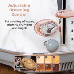 Bottega Marble 2 Slice Stainless Steel Toaster -Kitchen Supplies Store fit 196