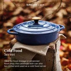 Foundry 28cm Shallow Cast Iron Casserole -Kitchen Supplies Store fit 1960