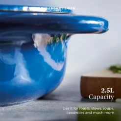 Foundry 28cm Shallow Cast Iron Casserole -Kitchen Supplies Store fit 1963