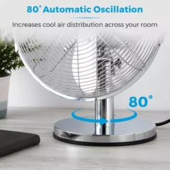 TOWER 12 Inch Metal Desk Fan -Kitchen Supplies Store fit 1976