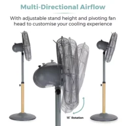 Scandi 16 Inch Metal Pedestal Fan -Kitchen Supplies Store fit 2018