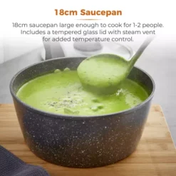 Cerastone 18cm Forged Saucepan -Kitchen Supplies Store fit 2055