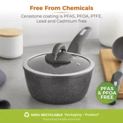 Cerastone 18cm Forged Saucepan -Kitchen Supplies Store fit 2060