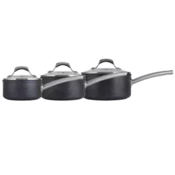 TruStone 3 Piece Saucepans Violet Black 14 TruStone 3 Piece Saucepans Violet Black -Kitchen Supplies Store fit 2090