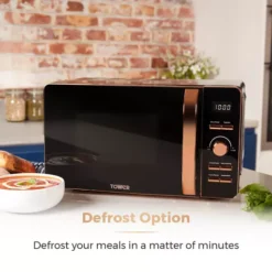 Rose Gold 800W 20 Litre Digital Microwave 21 Rose Gold 800W 20 Litre Digital Microwave -Kitchen Supplies Store fit 211