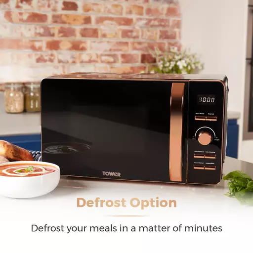 Rose Gold 800W 20 Litre Digital Microwave 9 Rose Gold 800W 20 Litre Digital Microwave - Image 7