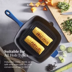 Foundry 26cm Cast Iron Grill Pan -Kitchen Supplies Store fit 2156