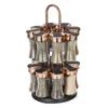 Rose Gold Rotating Spice Rack 16 Jars -Kitchen Supplies Store fit 2168