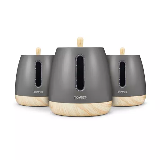 Scandi 3 Piece Canisters Set 3 Scandi 3 Piece Canisters Set