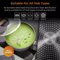 Cerastone 22cm Forged Saucepan -Kitchen Supplies Store fit 2201