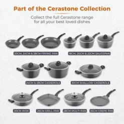 Cerastone 22cm Forged Saucepan -Kitchen Supplies Store fit 2204