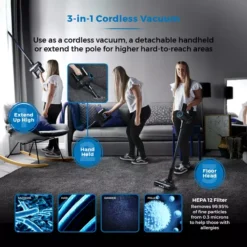 VL100 Optimum Cordless 3 IN 1 DC Vacuum Cleaner -Kitchen Supplies Store fit 2225