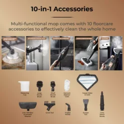 RSM10 10-in-1 Steam Mop With Detergent Floor Head -Kitchen Supplies Store fit 2344