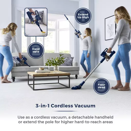 VL35 Plus Anti Tangle Vacuum Cleaner 3-IN-1 DC 150W Blue 5 VL35 Plus Anti Tangle Vacuum Cleaner 3-IN-1 DC 150W Blue - Image 3