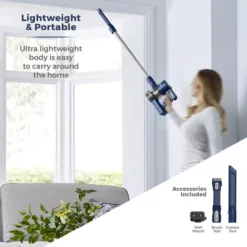 VL35 Plus Anti Tangle Vacuum Cleaner 3-IN-1 DC 150W Blue 18 VL35 Plus Anti Tangle Vacuum Cleaner 3-IN-1 DC 150W Blue -Kitchen Supplies Store fit 2372