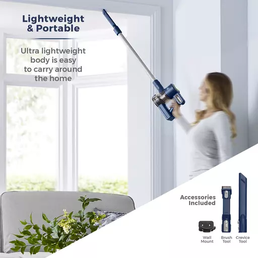 VL35 Plus Anti Tangle Vacuum Cleaner 3-IN-1 DC 150W Blue 9 VL35 Plus Anti Tangle Vacuum Cleaner 3-IN-1 DC 150W Blue - Image 7