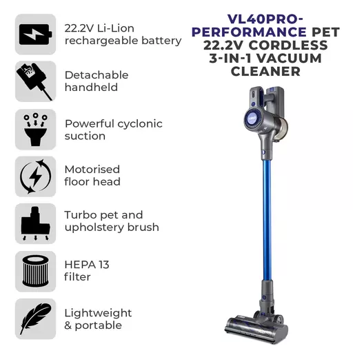 VL40 Pro Pet 22.2V Cordless 3-IN-1 DC Vacuum Cleaner 4 VL40 Pro Pet 22.2V Cordless 3-IN-1 DC Vacuum Cleaner - Image 2
