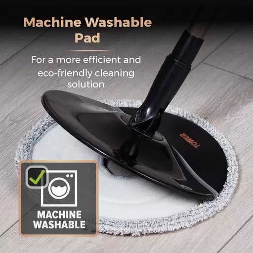 Tower Spin Mop With Angled Head Black And Blush Gold 8 Tower Spin Mop With Angled Head Black And Blush Gold - Image 6