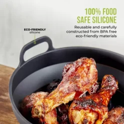 Set Of 2 Round Foldable Silicone Trays 21 Set Of 2 Round Foldable Silicone Trays -Kitchen Supplies Store fit 2633