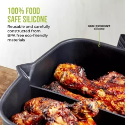 Square Solid Silicone Tray With Divider -Kitchen Supplies Store fit 2671