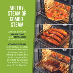 Vortx Platinum 13L Air Fryer Oven With Steam Cooking Functions -Kitchen Supplies Store fit 3