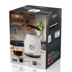 Bottega Stainless Steel Kettle 3KW 1.7 Litre -Kitchen Supplies Store fit 30