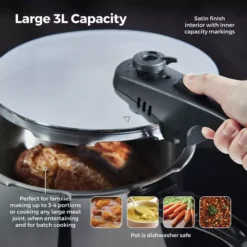 3 Litre Stainless Steel Pressure Cooker -Kitchen Supplies Store fit 305