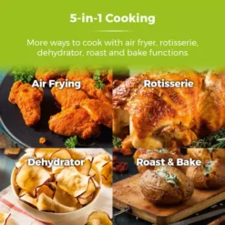 Vortx XL 14.5L 5-in-1 Digital Air Fryer Oven With Rotisserie -Kitchen Supplies Store fit 392