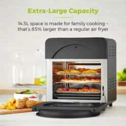 Vortx XL 14.5L 5-in-1 Digital Air Fryer Oven With Rotisserie -Kitchen Supplies Store fit 393