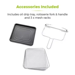 Vortx XL 14.5L 5-in-1 Digital Air Fryer Oven With Rotisserie -Kitchen Supplies Store fit 395