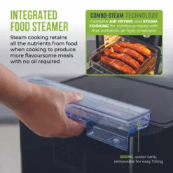 Vortx Platinum 13L Air Fryer Oven With Steam Cooking Functions -Kitchen Supplies Store fit 4