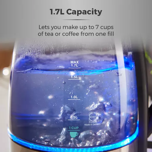Infinity Ombre 1.7 Litre Glass Schott Kettle 6 Infinity Ombre 1.7 Litre Glass Schott Kettle - Image 4