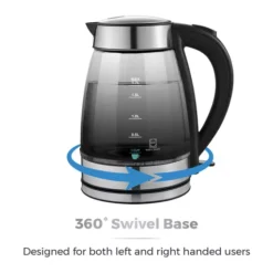 Infinity Ombre 1.7 Litre Glass Schott Kettle 23 Infinity Ombre 1.7 Litre Glass Schott Kettle -Kitchen Supplies Store fit 442