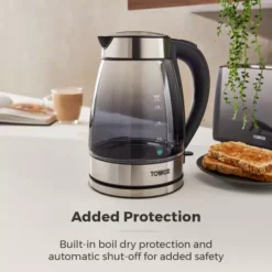 Infinity Ombre 1.7 Litre Glass Schott Kettle 24 Infinity Ombre 1.7 Litre Glass Schott Kettle -Kitchen Supplies Store fit 443