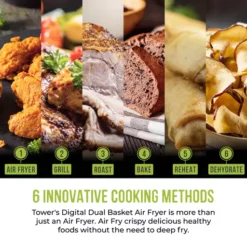 Vortx 8.5L Dual Basket Air Fryer -Kitchen Supplies Store fit 451