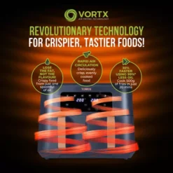 Vortx 8.5L Dual Basket Air Fryer -Kitchen Supplies Store fit 454