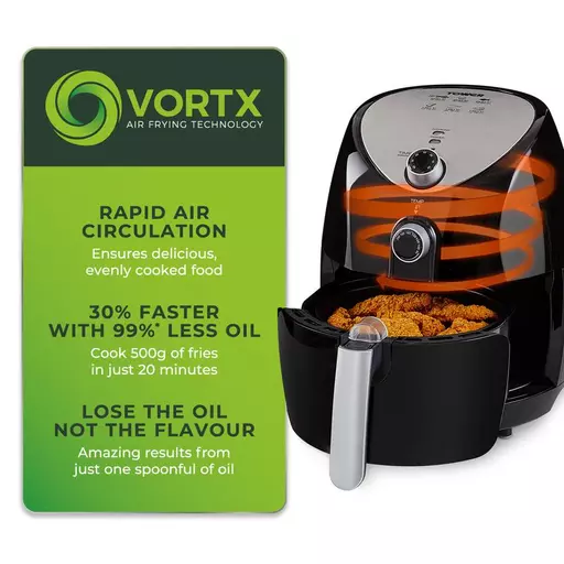 1500W 4.3 Litre Manual Air Fryer 5 1500W 4.3 Litre Manual Air Fryer - Image 3