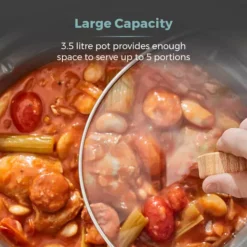 Tower Scandi 3.5 Litre Stainless Steel Slow Cooker -Kitchen Supplies Store fit 500