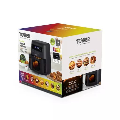 Vortx Vizion 6 Litre Air Fryer With Colour Digital Display 12 Vortx Vizion 6 Litre Air Fryer With Colour Digital Display - Image 10